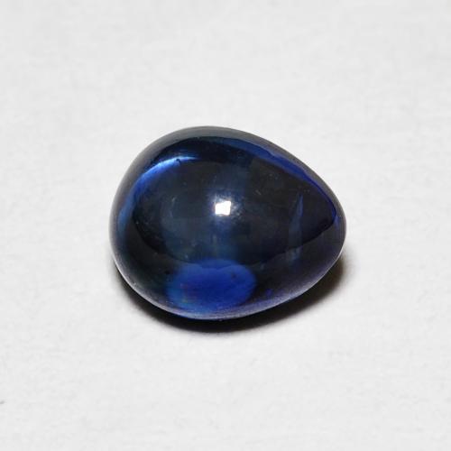 Zaffiro blu taglio pera da 0,82 ct dal Madagascar, dimensione 5,6 x 4,6mm, pietra preziosa naturale Riscaldato , purezza Transparent, Zaffiro Cabochon pera da 1 pz, durezza Mohs di 9 adatto per gioielli da indossare ogni giorno, Pietra portafortuna di settembre, Photo A
