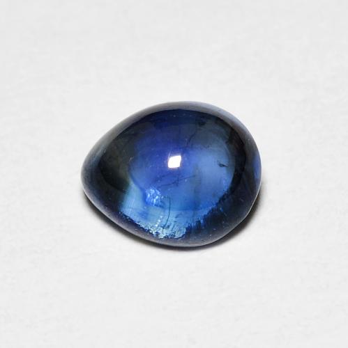 0,69 ct birnenschliff Saphir aus Madagaskar, Größe: 5,5 x 4,4mm, Reinheit: Transparent, Garantiert echter Edelstein, 1 Stück Saphir in Navy blau Farbe, Mohs-Härte von 9 Geeignet für den täglichen Gebrauch im Schmuck, Traditioneller April-Geburtsstein , Photo A