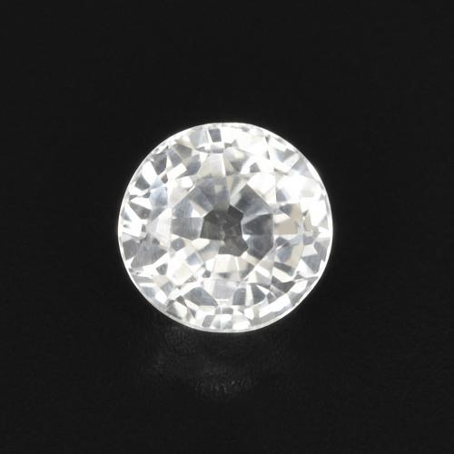 Saphir Tour en damier des États-Unis 0,42 ct, dimension 4,1mm, pureté vvs, pierre gemme naturelle Chauffé, 1 pièce de saphir de couleur Blanc, dureté Mohs de 9 convient aux bijoux de tous les jours, pierre de sagesse, Pierre de naissance de septembre, Photo A