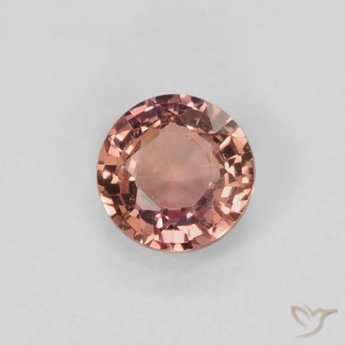 Saphir Rouge Tour 4,3mm de Tanzanie, poids de 0,39 ct, pierre gemme naturelle Chauffé de pureté vvs-vs, 1 pièce de saphir round facet, couleur : Rouge moyen, dureté de Mohs de 9 convient aux bijoux de tous les jours, pierre de sagesse, Pierre de Sagesse, Photo A