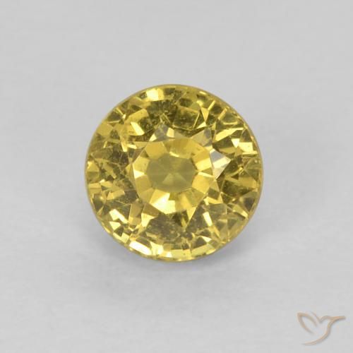 0.64ct Natural Golden Brown Sapphire, Round, VVS-VS
