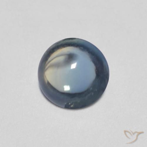 0.44ct Natural Navy Blue Sapphire, Round, Transparent