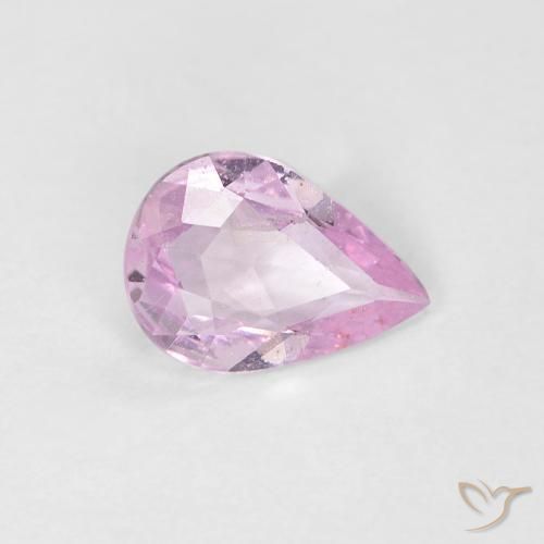 0.52 ct Purple Sapphire Stone, Natural Sapphire in Pear Facet Shape for Sale