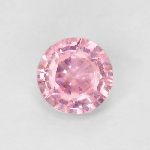 Saphir Rose round facet 0,33 ct de Tanzanie, dimension 4mm, pierre gemme naturelle Chauffé, pureté VS, 1 pièce Saphir de couleur Rose moyen, dureté Mohs de 9 convient aux bijoux de tous les jours, pierre de sagesse, Symbolise l'abondance et la prospérité, Photo A