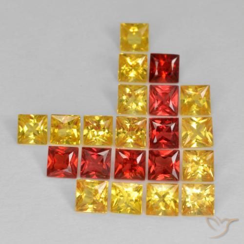 2.57ctw Natural Multicolor Sapphire, Square, VS