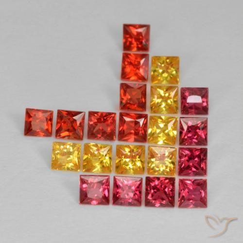 2.26ctw Natural Multicolor Sapphire, Square, VS