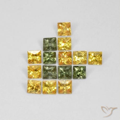 1.12ctw Natural Multicolor Sapphire, Square, VS