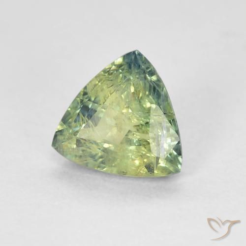 1.04 ct Multicolor Sapphire Stone, Natural Sapphire in Trillion Facet Shape for Sale