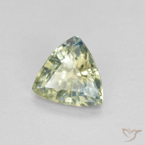 0.48 ct Multicolor Sapphire Stone, Natural Sapphire in Trillion Facet Shape for Sale
