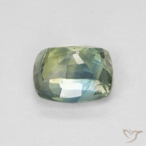 Sapphire Gemstone in 5.4 x 4.5 mm Size for Sale, Sapphire Stone in Greenish Blue Color