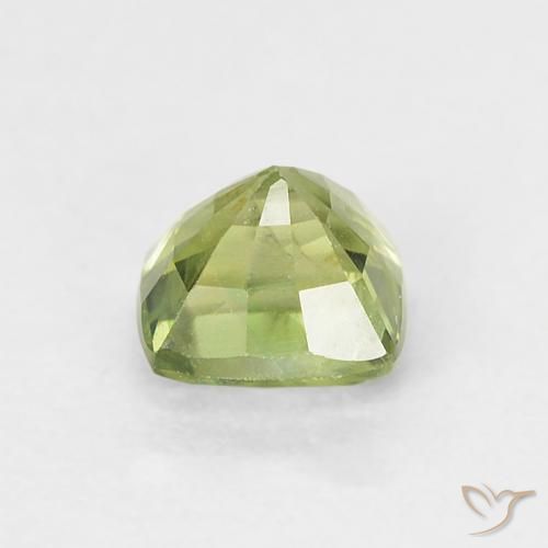 Sapphire Gemstone in 4.2 x 4.2 mm Size for Sale, Sapphire Stone in Light Green Color