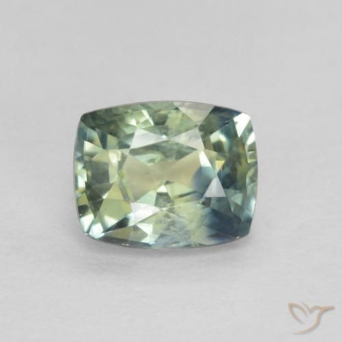 0.77 ct Loose Blue Sapphire, 5.6 x 4.5 mm Cushion Cut From Madagascar, Photo A