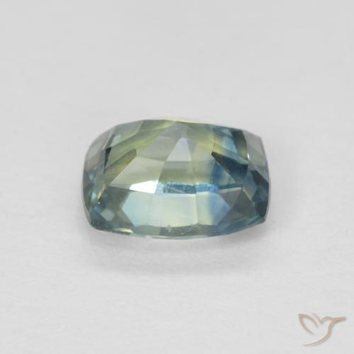 Sapphire Gemstone in 5.6 x 4.5 mm Size for Sale, Sapphire Stone in Blue-Green Color