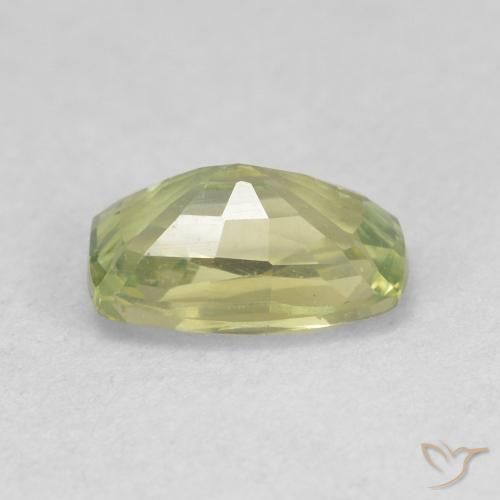 Sapphire Gemstone in 6.6 x 4.3 mm Size for Sale, Sapphire Stone in Light Green Color