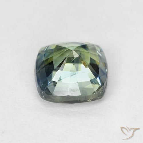 Sapphire Gemstone in 5 x 5 mm (calibrated) Size for Sale, Sapphire Stone in Greenish Blue Color