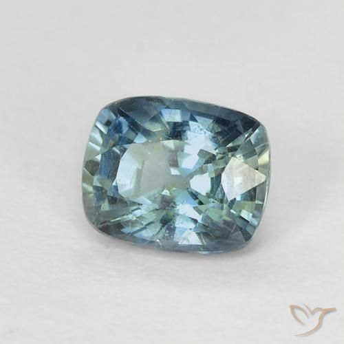 0.81 ct Blue Sapphire Stone, Natural Sapphire in Cushion-Cut Shape for Sale