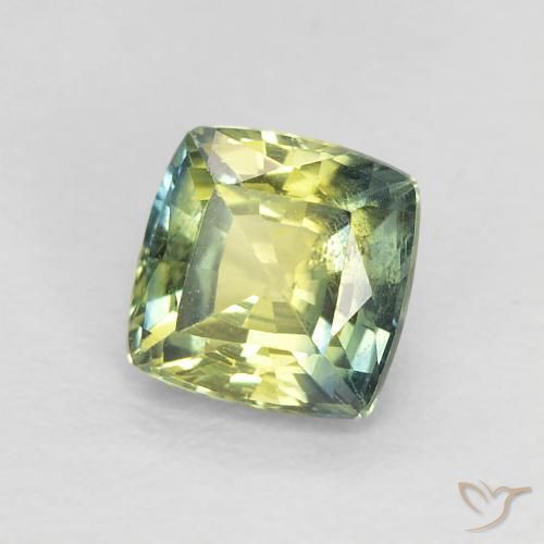 0.87 ct Multicolor Sapphire Stone, Natural Sapphire in Cushion-Cut Shape for Sale