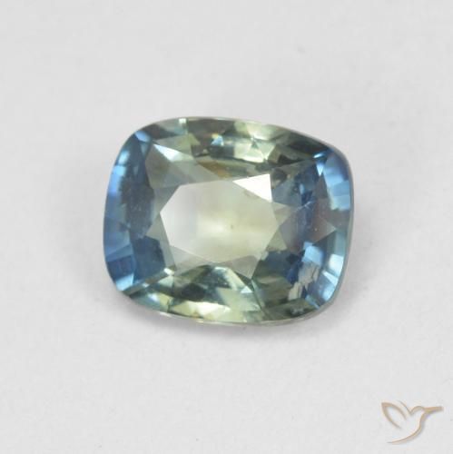 0.79 ct Blue Sapphire Stone, Natural Sapphire in Cushion-Cut Shape for Sale