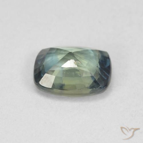 Sapphire Gemstone in 5.8 x 4.7 mm Size for Sale, Sapphire Stone in Medium Blue Green Color