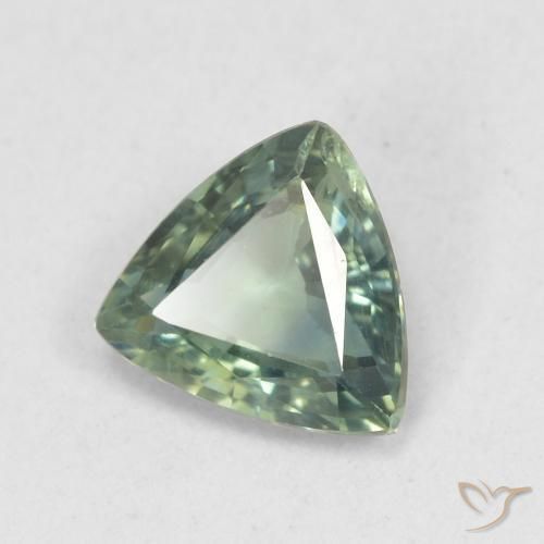 0.82 ct Blue Sapphire Stone, Natural Sapphire in Trillion Facet Shape for Sale