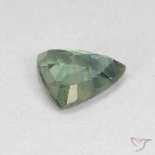 Sapphire Gemstone in 6.2 x 5.8 mm Size for Sale, Sapphire Stone in Greenish Blue Color