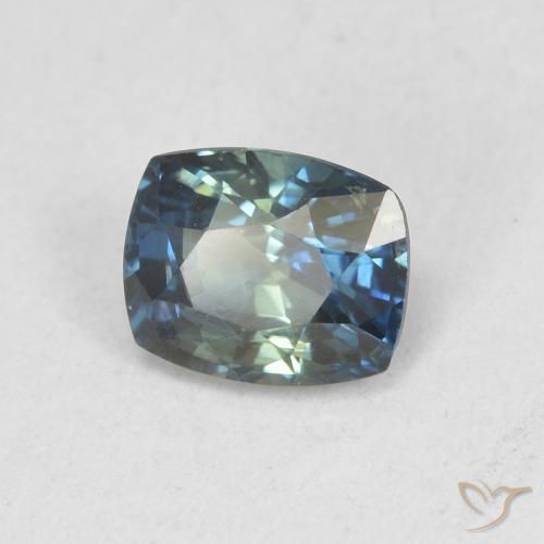 0.83 ct Blue Sapphire Stone, Natural Sapphire in Cushion-Cut Shape for Sale