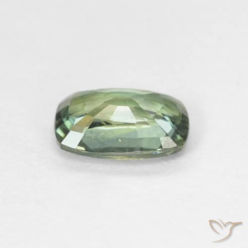 Sapphire Gemstone in 7 x 5 mm (calibrated) Size for Sale, Sapphire Stone in Light Green Color