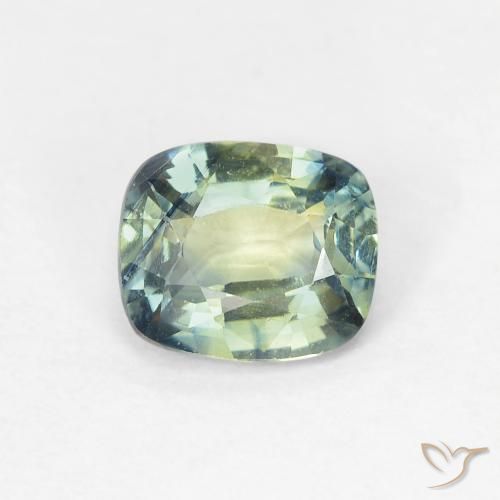 0.95ct Natural Multicolor Sapphire, Cushion, VVS-VS