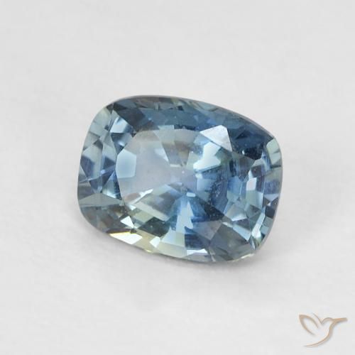 0.60 ct Multicolor Sapphire Stone, Natural Sapphire in Cushion-Cut Shape for Sale