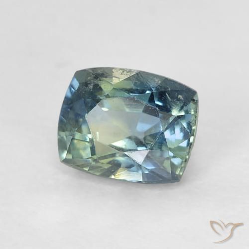 0.64 ct Blue Sapphire Stone, Natural Sapphire in Cushion-Cut Shape for Sale