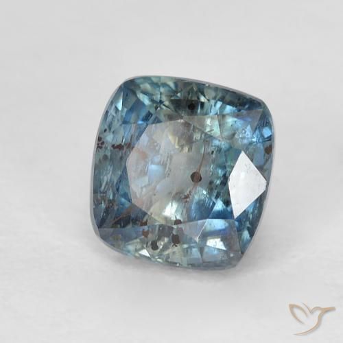 1.41 ct Blue Sapphire Stone, Natural Sapphire in Cushion-Cut Shape for Sale