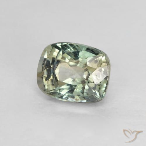0.79 ct Multicolor Sapphire Stone, Natural Sapphire in Cushion-Cut Shape for Sale