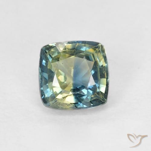 0,77ct Taglio a cuscino blu Zaffiro dal Madagascar, Dimension 4,9 x 4,8mm, Natural Riscaldato Gemstone, VVS-VS Clarity, 1 piece Zaffiro in Blu Medio Verde Color, Mohs Hardness of 9 adatto per gioielli da indossare ogni giorno, Pietra portafortuna di settembre, Photo A