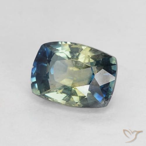 0.95 ct Blue Sapphire Stone, Natural Sapphire in Cushion-Cut Shape for Sale