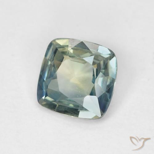 0.88 ct Blue Sapphire Stone, Natural Sapphire in Cushion-Cut Shape for Sale