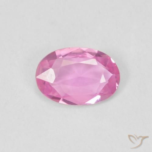 0.44ct Natural Intense Pink Sapphire, Oval, VVS