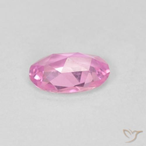 Sapphire Gemstone in 6 x 4.2 mm Size for Sale, Sapphire Stone in Hot Pink Color