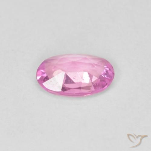 Sapphire Gemstone in 5.7 x 3.9 mm Size for Sale, Sapphire Stone in Light Royal Purple Pink Color