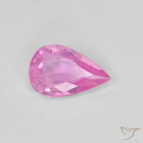 0.31 ct Purple Sapphire Stone, Natural Sapphire in Pear Facet Shape for Sale