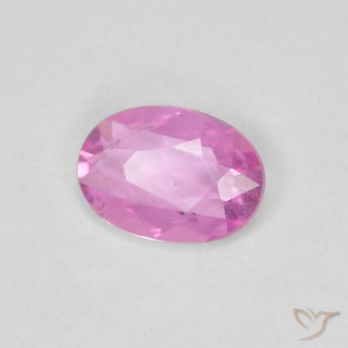 0.37 ct Purple Sapphire Stone, Natural Sapphire in Oval Facet Shape for Sale