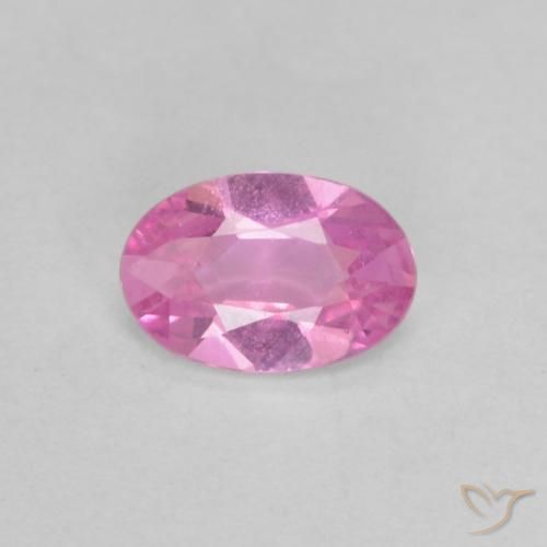 0.38ct Natural Bright Pinkish Purple Sapphire, Oval, VVS-VS