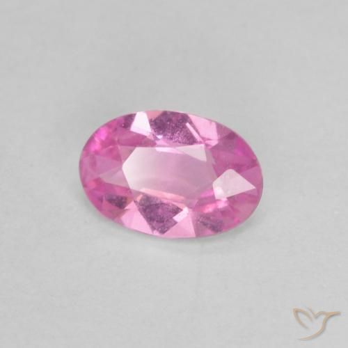 0.38 ct Purple Sapphire Stone, Natural Sapphire in Oval Facet Shape for Sale