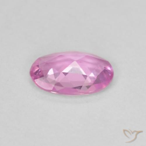 Sapphire Gemstone in 6 x 4 mm (calibrated) Size for Sale, Sapphire Stone in Bright Pinkish Purple Color