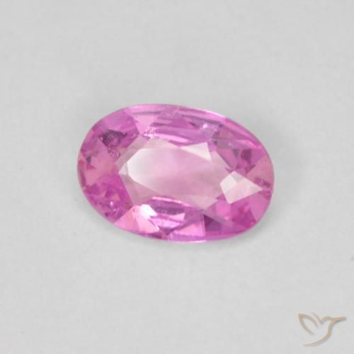 0.40 ct Purple Sapphire Stone, Natural Sapphire in Oval Facet Shape for Sale