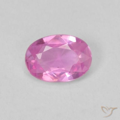 0.47ct Natural Bright Pinkish Purple Sapphire, Oval, VVS-VS