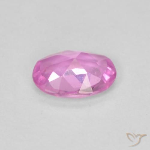 Sapphire Gemstone in 6 x 4 mm (calibrated) Size for Sale, Sapphire Stone in Bright Pinkish Purple Color