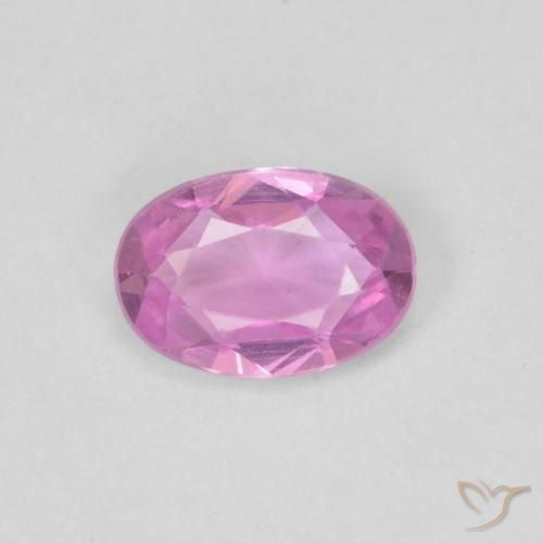 0.43ct Natural Bright Pinkish Purple Sapphire, Oval, VVS-VS