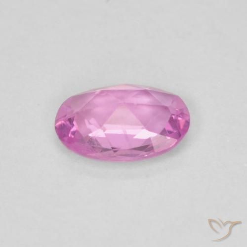 Sapphire Gemstone in 5.7 x 4 mm Size for Sale, Sapphire Stone in Bright Pinkish Purple Color