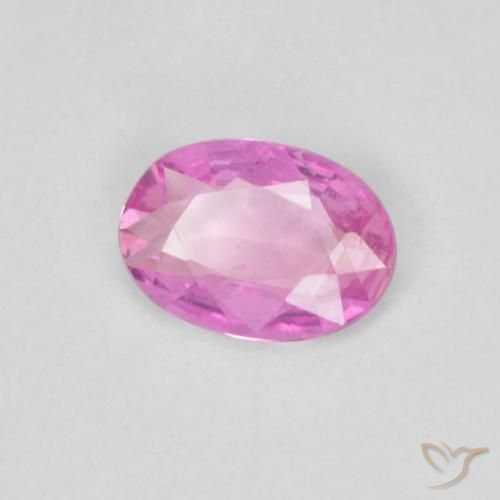 0.39 ct Purple Sapphire Stone, Natural Sapphire in Oval Facet Shape for Sale