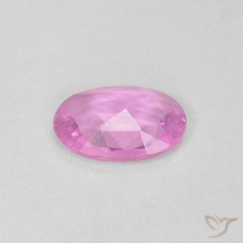 Sapphire Gemstone in 6 x 4 mm (calibrated) Size for Sale, Sapphire Stone in Medium Pink Color